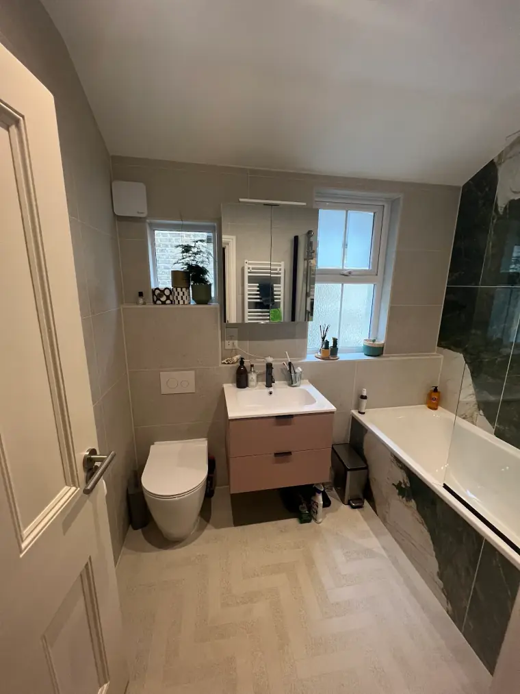 Bathroom renovation completed for Alexandra Neto