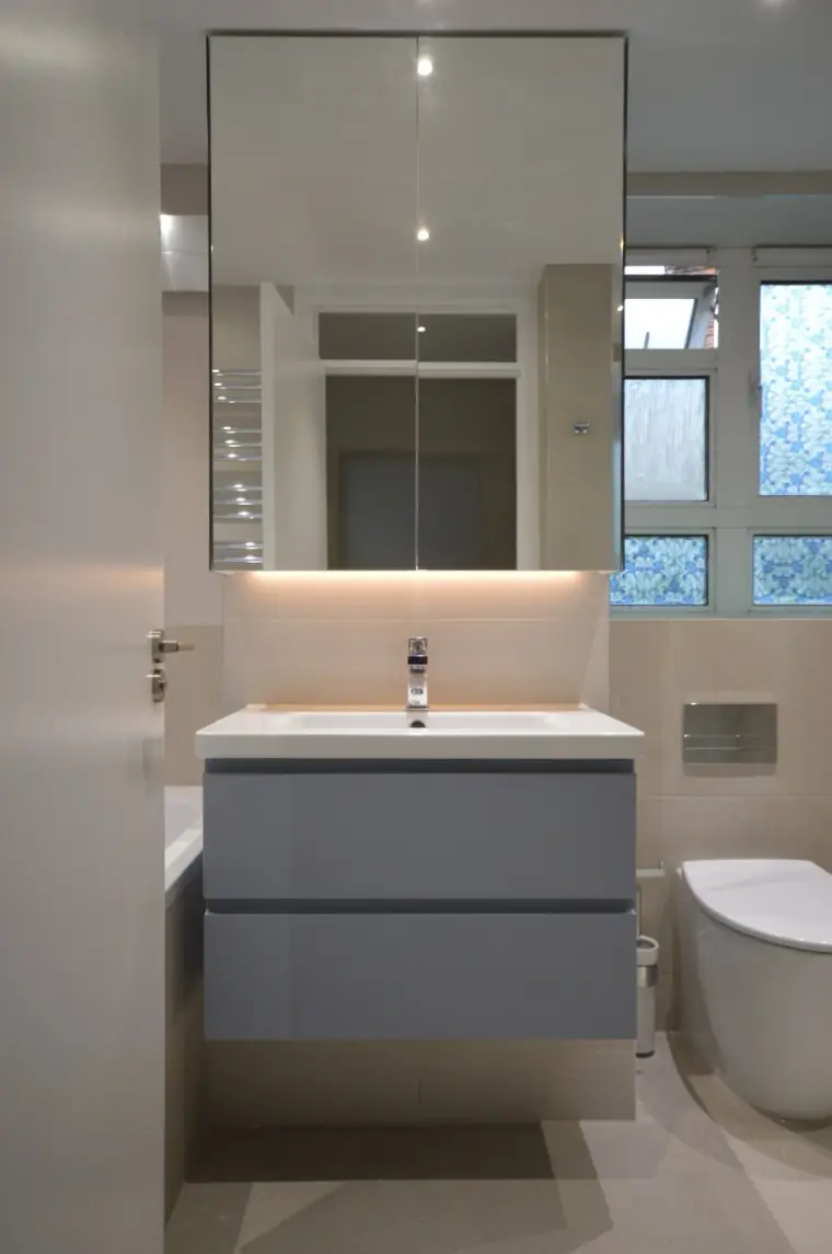 Bathroom renovation completed for Leonardo Ramirez