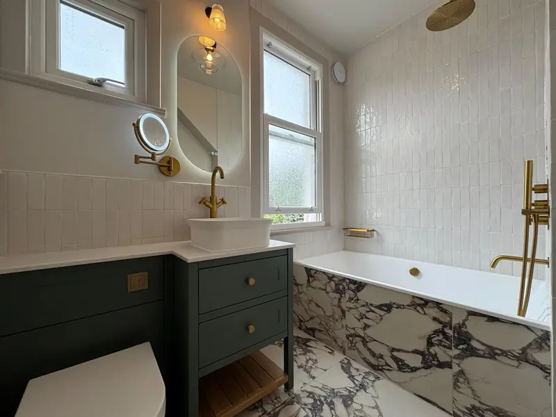 Bathroom renovation completed by A&G Renovations in Aldersbrook, London